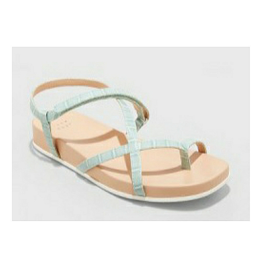NWT A NEW DAY EDEN AQUA SANDALS